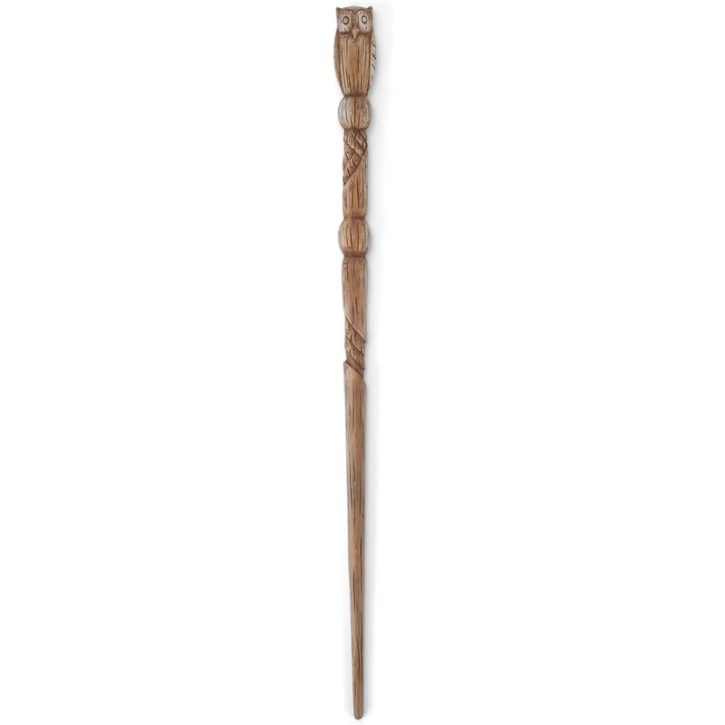 Cottage Garden Natural Brown Woodgrain Owl 13.75 inch Resin Collectible Witch Wizard Cosplay Magic Wand - Image 2
